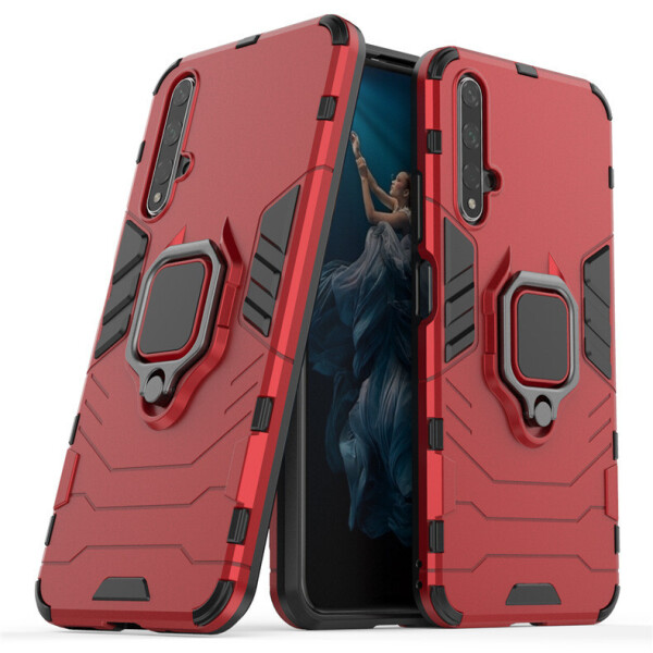 

Чехол Ring case для Honor 20 / Honor 20S бронированный бампер с кольцом красный
