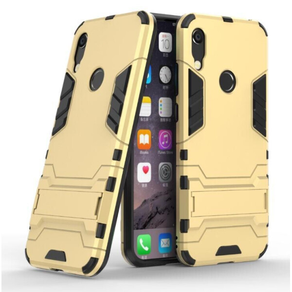 

Чехол Hybrid case для Honor 8A Prime (2020) бампер с подставкой золотой