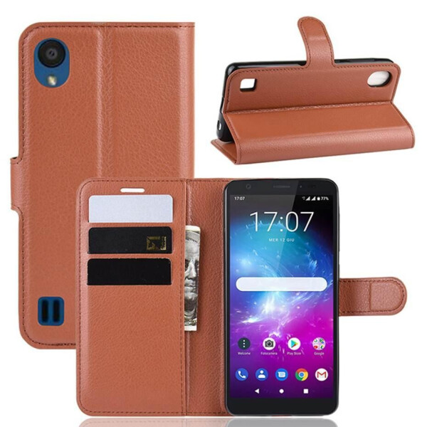 

Чехол Luxury для ZTE Blade A5 (2019) книжка коричневый