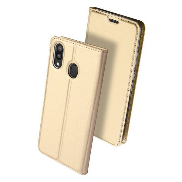 

Чехол DUX для Samsung Galaxy M20 2019 / M205 книжка с магнитом Gold