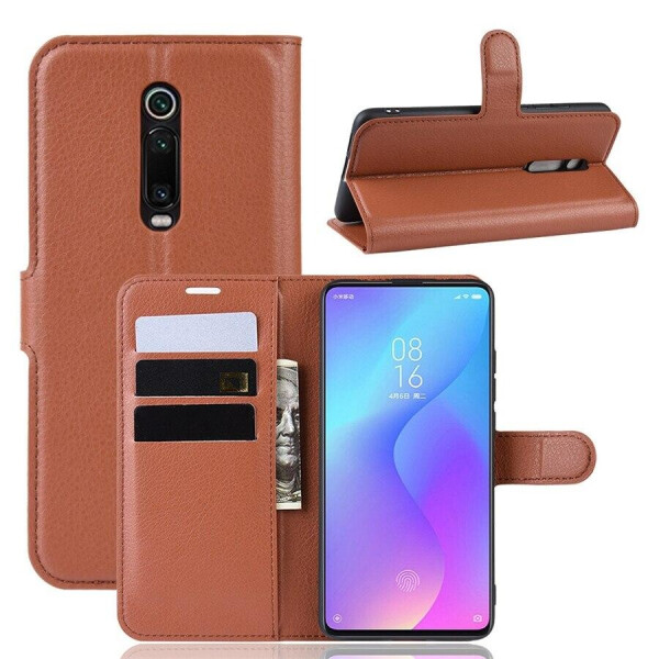

Чехол Luxury для Xiaomi Redmi K20 / K20 Pro книжка коричневый