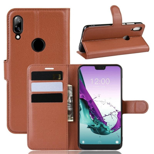 

Чехол Luxury для Doogee N10 книжка коричневый