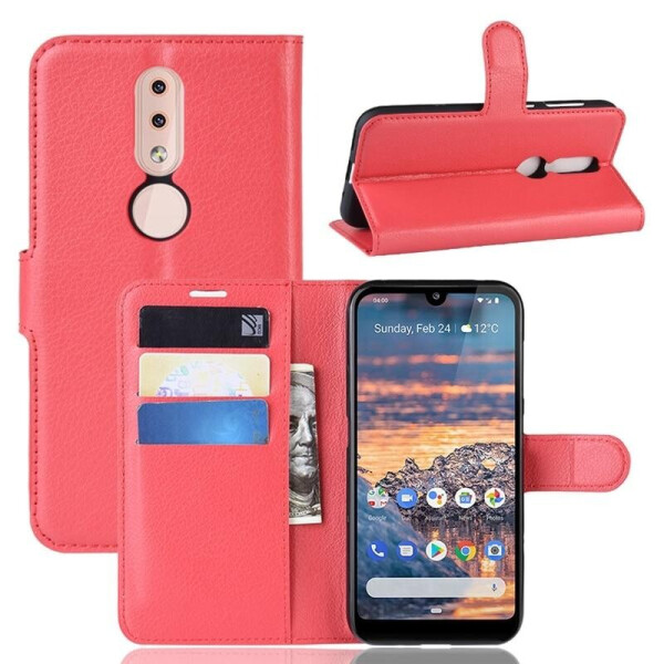 

Чехол Luxury для Nokia 4.2 DS (TA-1157) книжка красный