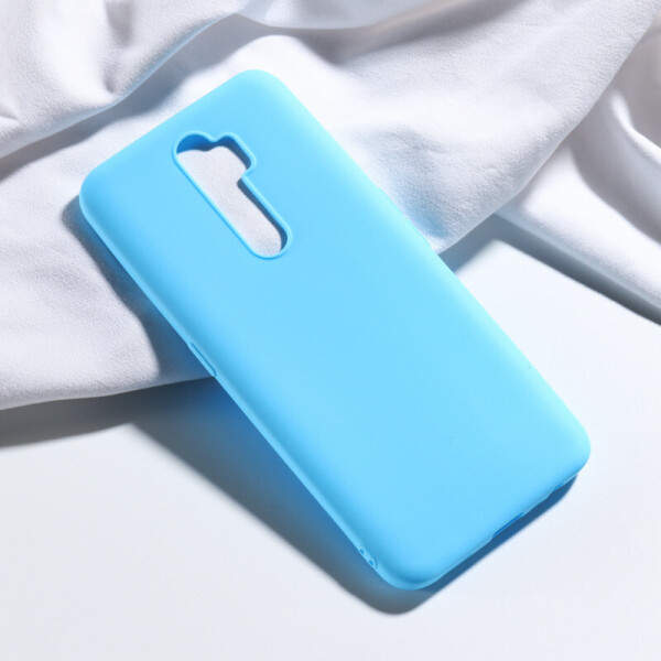 

Чехол Soft Touch для Oppo Reno 2Z силикон бампер мятно-голубой