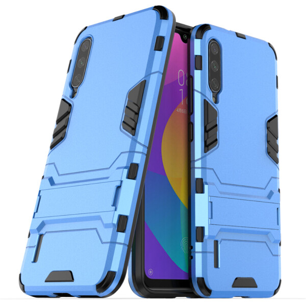 

Чехол Hybrid case для Xiaomi Mi 9 Lite (Mi CC9) бампер с подставкой голубой