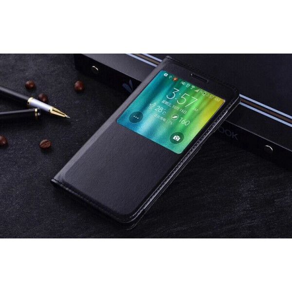 

Чехол LUX для Samsung E500 / E5 книжка с окном S-View черный