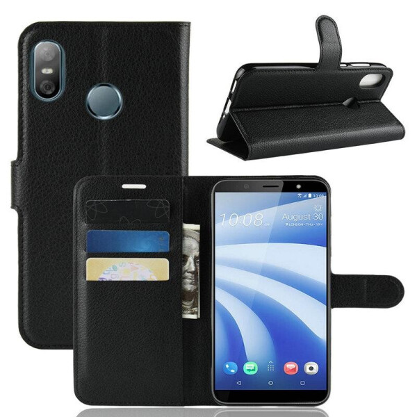 

Чехол Luxury для HTC U12 Life книжка черный