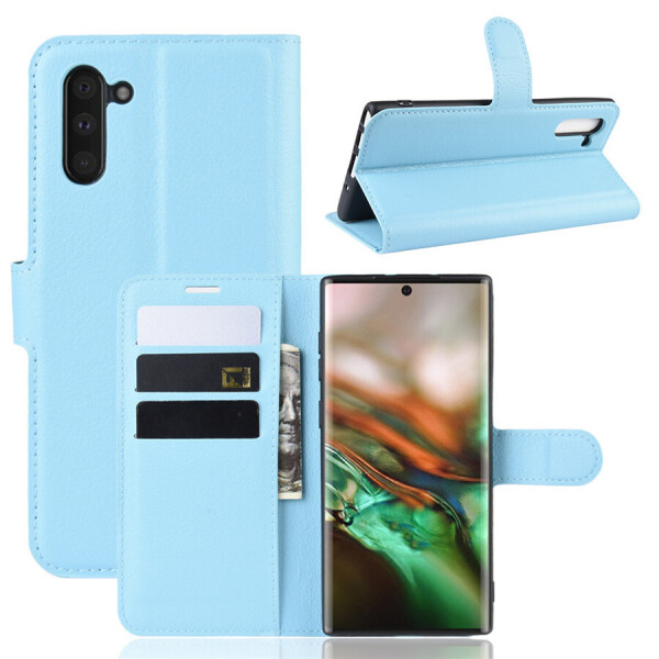 

Чехол Luxury для Samsung Galaxy Note 10 (N970) книжка голубой