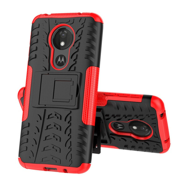 

Чехол Armored для Motorola Moto G7 Power (XT1955-4) противоударный бампер с подставкой красный