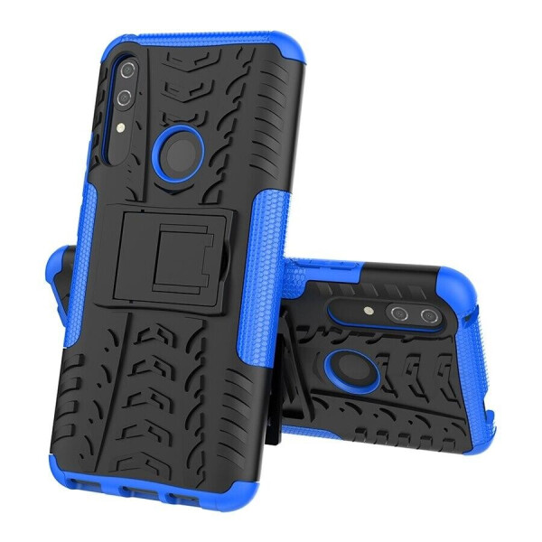 

Чехол Armored для Honor 9X противоударный бампер с подставкой синий