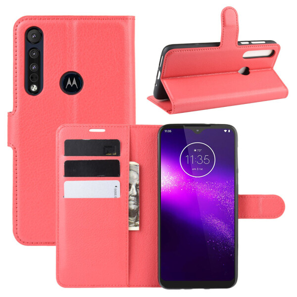 

Чехол Luxury для Motorola One Macro (XT2016-1) книжка красный