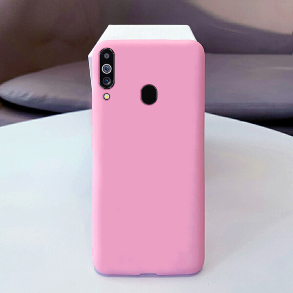 

Чехол Soft Touch для Samsung Galaxy A20s (A207) силикон бампер светло-розовый