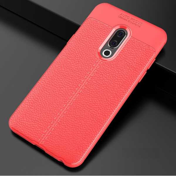 

Чехол LUX для Meizu 15 Plus 5.95'' силикон Original Auto Focus Soft Touch красный