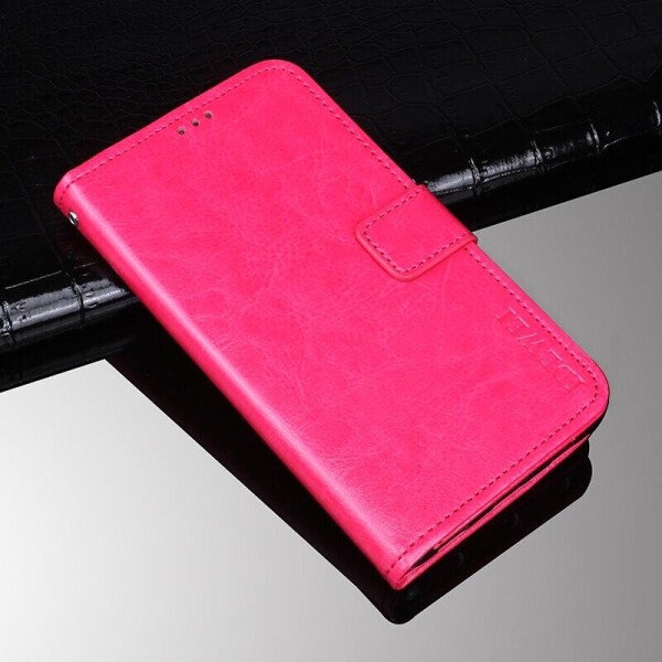 

Чехол Idewei для Meizu Note 9 книжка с визитницей розовый