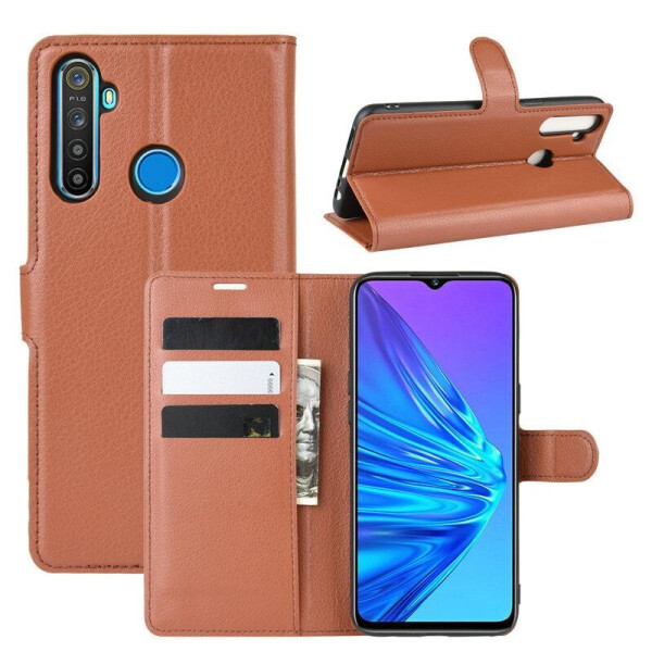 

Чехол Luxury для Realme 5 книжка коричневый