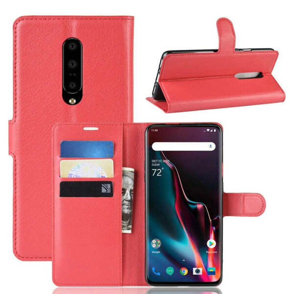 

Чехол Luxury для OnePlus 7 Pro книжка красный