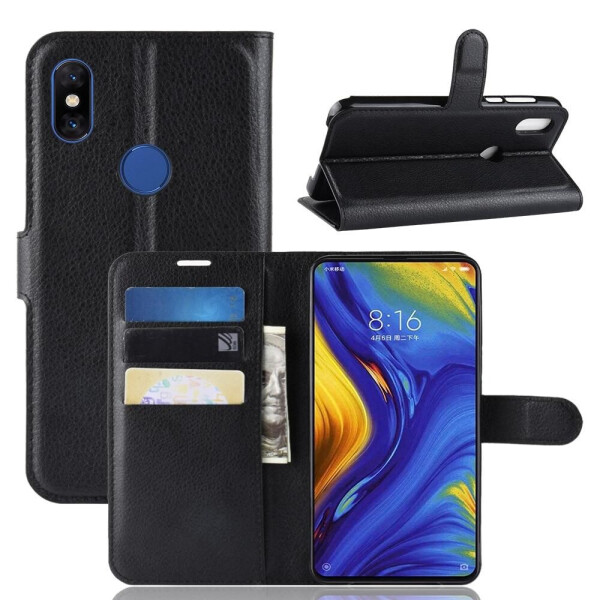 

Чехол Luxury для Xiaomi Mi Mix 3 книжка черный