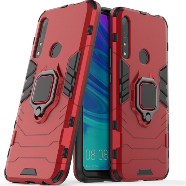 

Чехол Ring case для Huawei P Smart Z бронированный бампер с кольцом красный