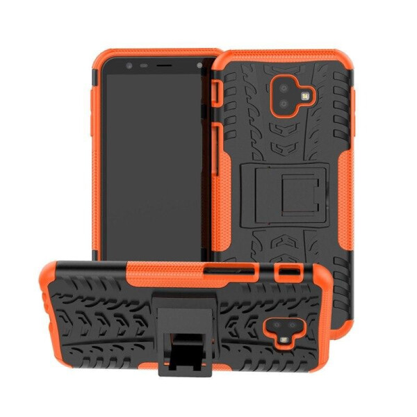 Чехол LUX для Samsung J415 / J4 Plus 2018 противоударный бампер оранжевый