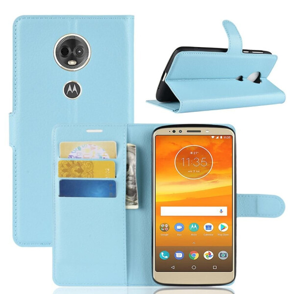 

Чехол LUX для Motorola Moto E5 Plus / XT1924-1 книжка голубой