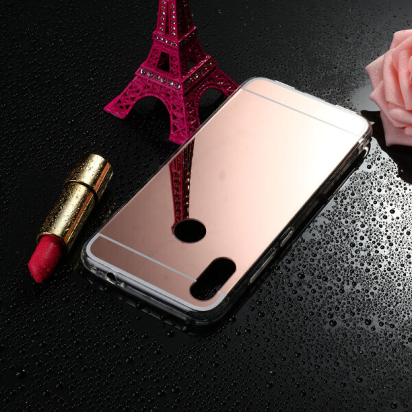

Чехол Mirror case для Xiaomi Redmi 7 силикон зеркальный розовое золото