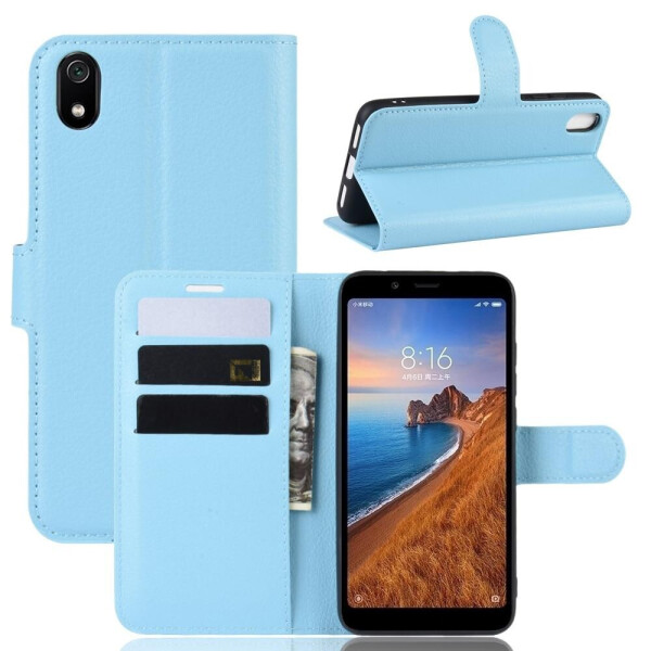 

Чехол Luxury для Xiaomi Redmi 7A книжка голубой