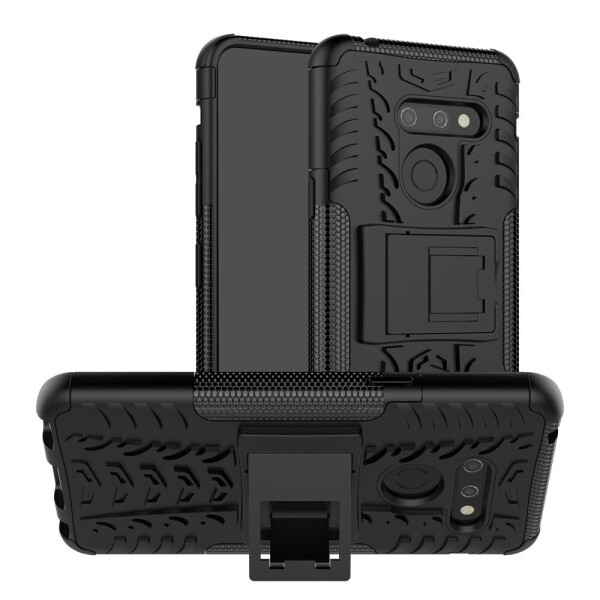 

Чехол Armored для LG G8 ThinQ (LM-G820) противоударный бампер с подставкой черный
