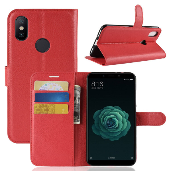 

Чехол LUX для Xiaomi Mi A2 / Mi 6X книжка красный