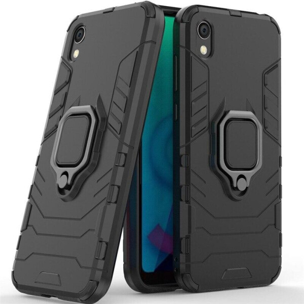 

Чехол Ring case для Huawei Y5 2019 бронированный бампер с кольцом черный