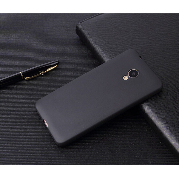 

Чехол LUX для Meizu M5S силикон soft touch бампер черный