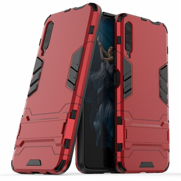 

Чехол Hybrid case для Huawei P Smart Pro бампер с подставкой красный
