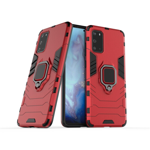 

Чехол Ring case для Samsung Galaxy S20 Plus (G985) бронированный бампер с кольцом красный
