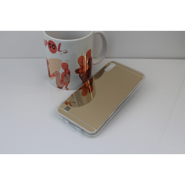 

Чехол Mirror case для Samsung Galaxy M10 2019 (M105) силикон зеркальный золотой