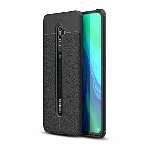 

Чехол Auto Focus для Oppo Reno 2 силикон Original Soft Touch черный