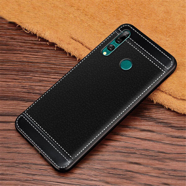 

Чехол Litchi для Huawei P Smart Z силикон бампер с рифленой текстурой черный
