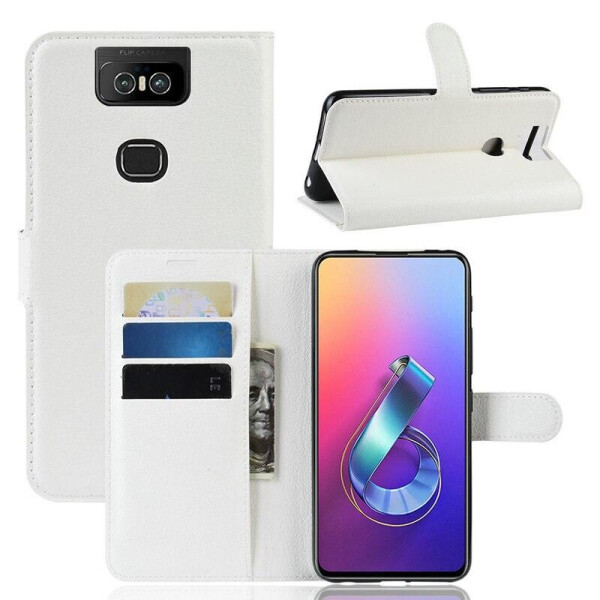 

Чехол Luxury для Asus Zenfone 6 (ZS630KL) книжка белый