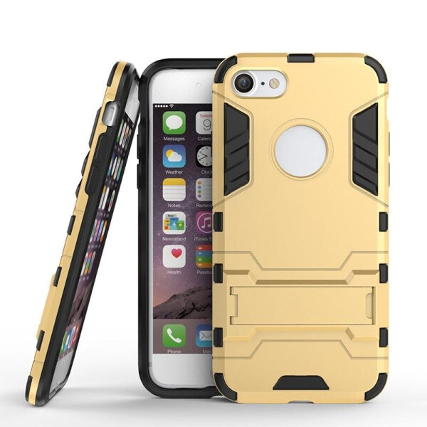 

Чехол Hybrid case для Apple Iphone SE (2020) бампер с подставкой золотой