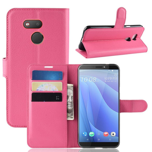 

Чехол Luxury для HTC Desire 12s книжка розовый