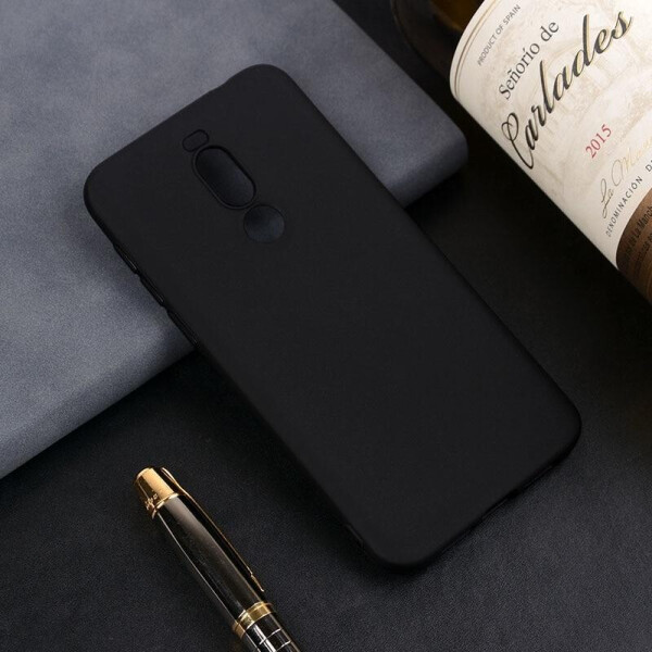

Чехол LUX для Meizu X8 силикон soft touch бампер черный