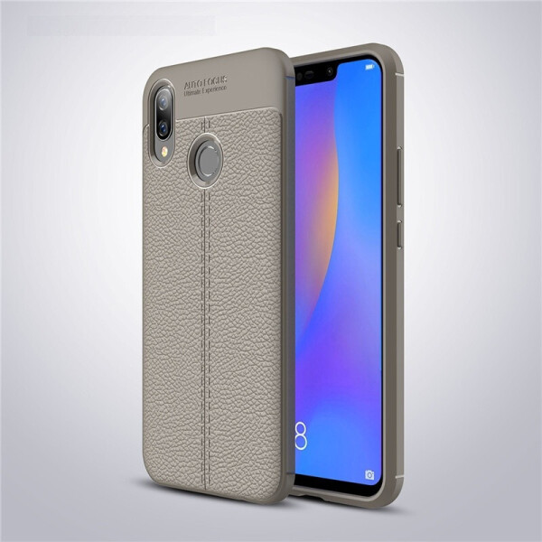 

Чехол LUX для Huawei P Smart Plus / Nova 3i / INE-LX1 силикон Original Auto Focus Soft Touch серый