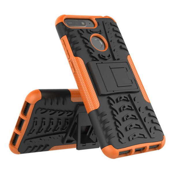 

Чехол Armored Case Huawei Y6 2018 / Y6 Prime 2018 / Honor 7A / Honor 7A Prime противоударный бампер оранжевый