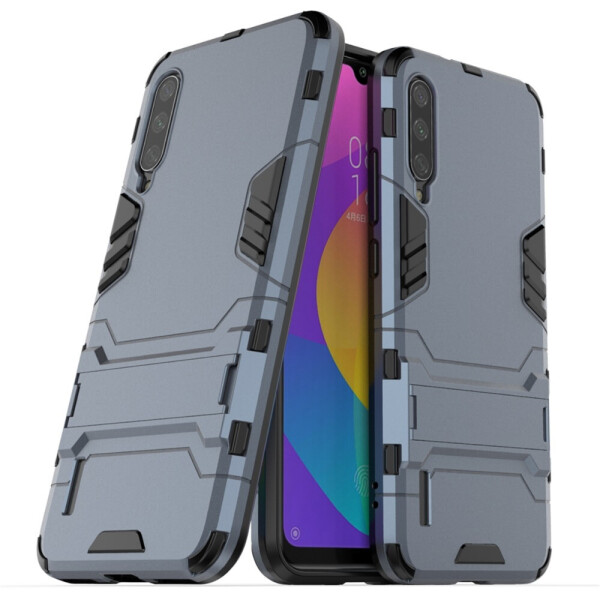 

Чехол Hybrid case для Xiaomi Mi 9 Lite (Mi CC9) бампер с подставкой темно-синий