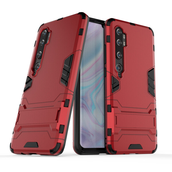 

Чехол Hybrid case для Xiaomi Mi Note 10 / Mi Note 10 Pro (Mi CC9 Pro) бампер с подставкой красный