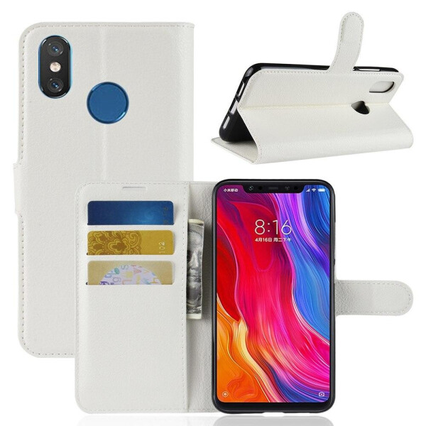 

Чехол LUX для Xiaomi Mi 8 6.21" книжка белый