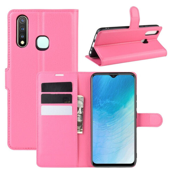 

Чехол Luxury для Vivo Y19 книжка розовый