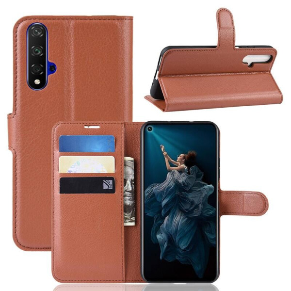 

Чехол Luxury для Honor 20 / Honor 20S книжка коричневый