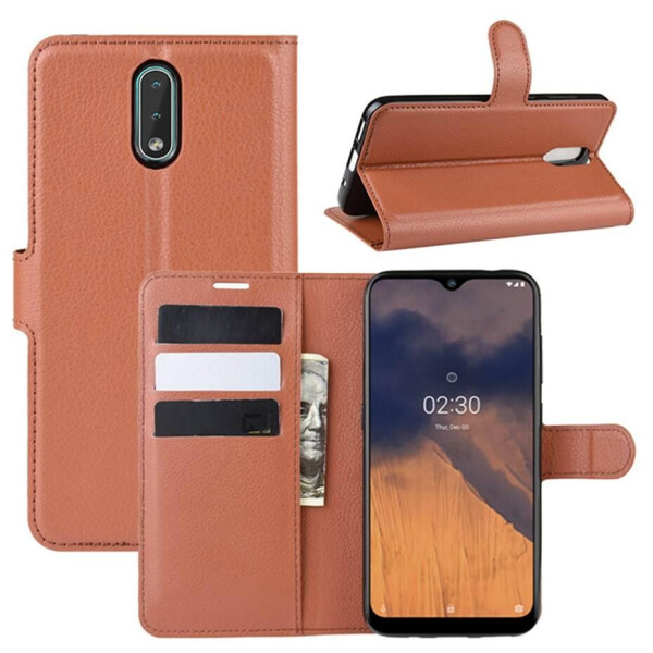 

Чехол Luxury для Nokia 2.3 книжка коричневый