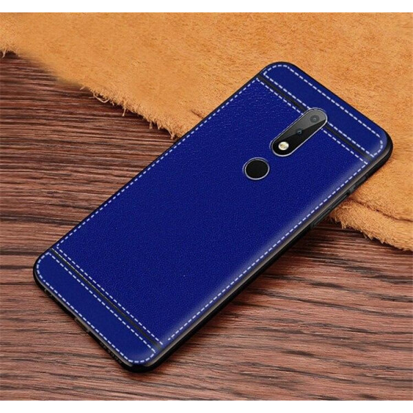 

Чехол LUX для Nokia 3.1 Plus / TA-1104 с рифленой текстурой Blue