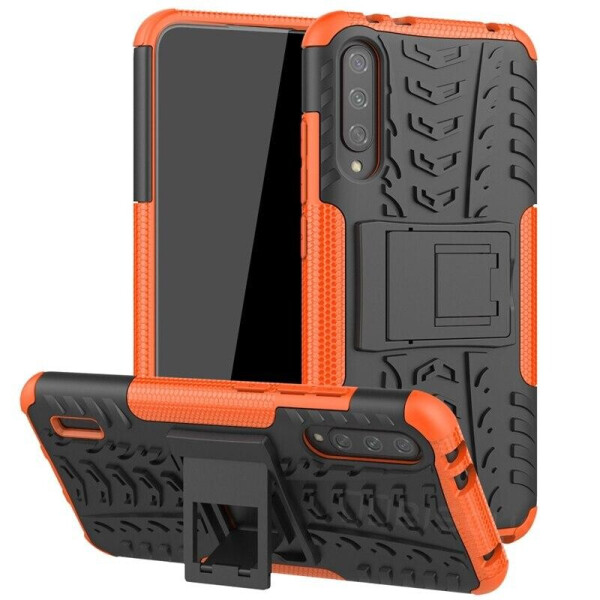 

Чехол Armored для Xiaomi Mi A3 (Mi CC9e) противоударный бампер с подставкой оранжевый