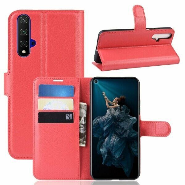 

Чехол Luxury для Honor 20 / Honor 20S книжка красный